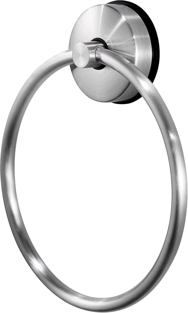 JOMOLA Towel Ring Suction Towel Holder for Bathroom Stainless Steel Kitchen Towel Rail Rack Drill Free Bath Towel Holder Bathroom Accessories Brushed Finish