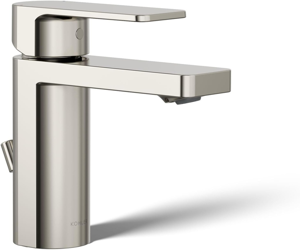 Kohler 23472-4-SN Parallel® Single-Handle Bathroom Sink Faucet, 1.2 gpm, Vibrant Polished Nickel