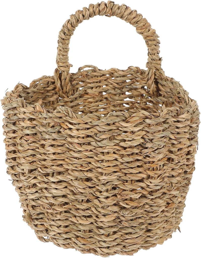 Jute Onion Basket Hanging for Pantry Potato Garlic Onion Pantry Storage Baskets, Potato Holder Hanging Wall Vegetable Baskets for Succulent Wall Decor