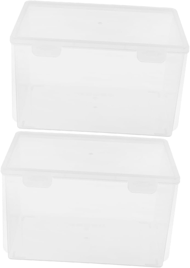 2Pcs Kitchen Storage Box Multifunctional Airtight Bread Container for Fridge and Home Organization and Stylish Food Storage