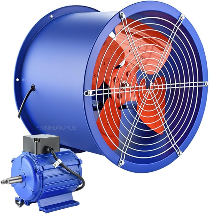 8inch High Air Flow Through Wall Ventilation Fan Multifunctional Explosion-proof Duct Axial Fan 180W for Kitchen Workshop, chemical plant,welding workshop,90W