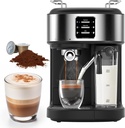 COWSAR Commercial 20 Bar Espresso Machine,Cappuccino Machine With Automatic Milk Frother,Latte Machine With Dual Boiler,57oz Removable Water Tank,Expresso Coffee Machine For Ground Coffee & Capsules