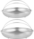 2Pcs Steamer Basket for Pot Food Steamer with Fine Mesh Design for Enhanced Performance for Steaming Rice Vegetables and Seafood