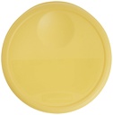 Rubbermaid Commercial Lid, for Round Food Storage Container, Yellow, Fits 12-22 Qt. Containers