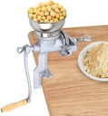 Samger Manual Corn Grinder with Low Hopper, Anti-Rust Cast Iron Hand Grinder Grain Mill Table Clamp, Domestic Use for Corn Rice Wheat Soybeans Pepper Chickpeas