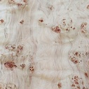 Handmade Poplar Burl Wood Veneer Restoration Sheet Natural Wooden DIY Material(Overall Size:30x200CM;Thickness:0.25mm)(Flat Cut)