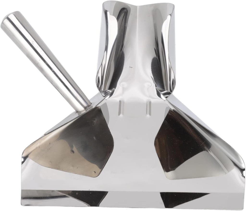 Stainless Steel French Fry Bagger Scoop, Right Handle Comerical Chips Scoop Food French Fries Shovel Handle Fry Scoop Ice Candy Snacks Desserts Scooper