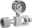 Co2 Refill Adapter for Soda Makers, Includes Pressure Gauge & Relief Valve, Adjustable Carbonator Filling Station