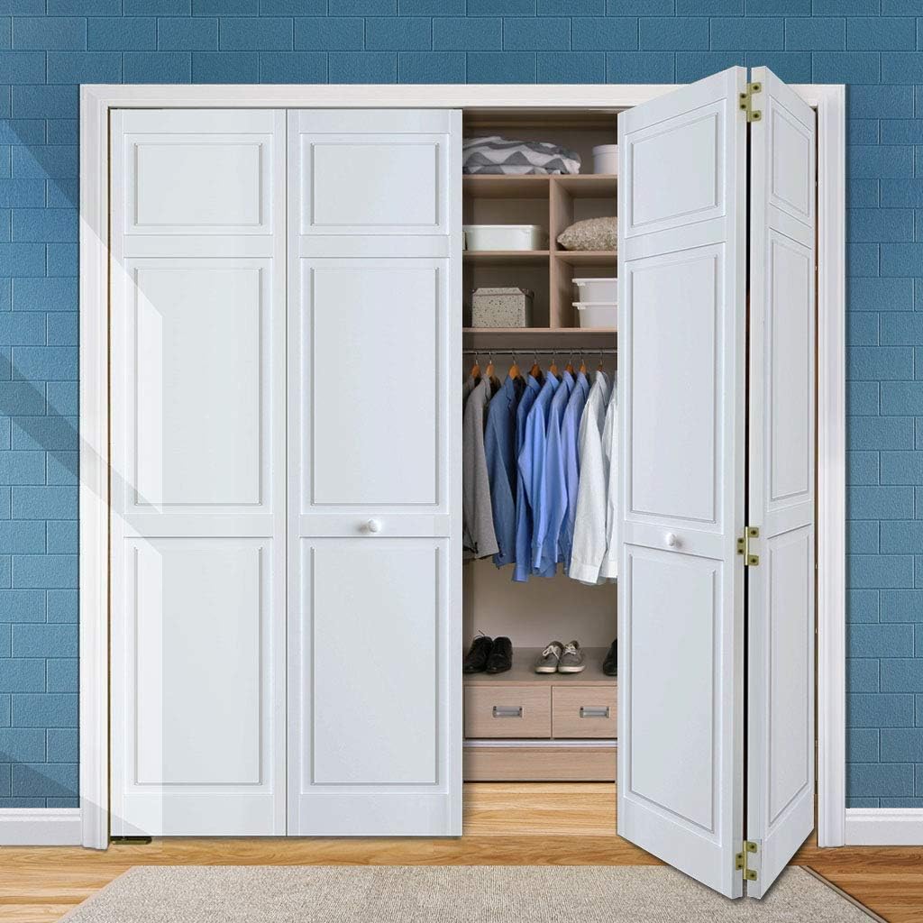 Kimberly Bay Snavely International Closet Door, Bi-fold, 6-Panel Style Primed - White (1x30x80)