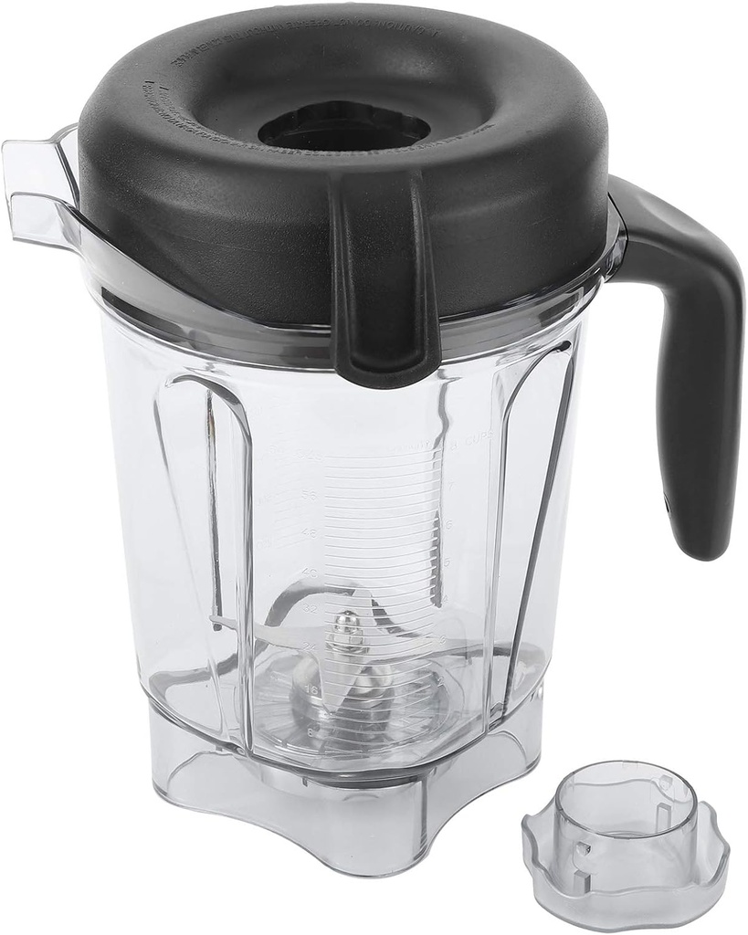 for Blender Pitcher 64oz, Transparent Food Blender Container with Blades Lid, Attachment Food Processor Jar, Replacement for Container Jar Cup