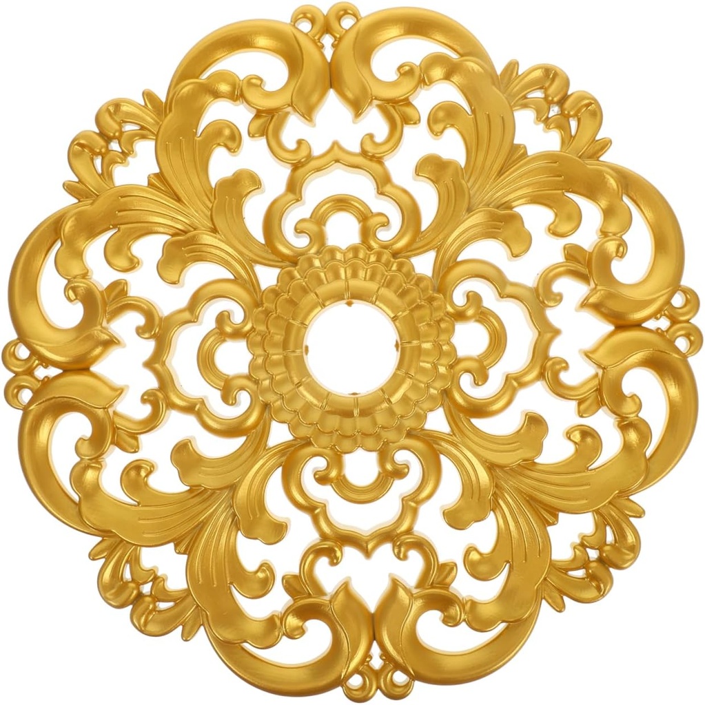 GLEAVI Gold Ceiling Light Fixture Ceiling Medallion Ceiling Medallions for Lights