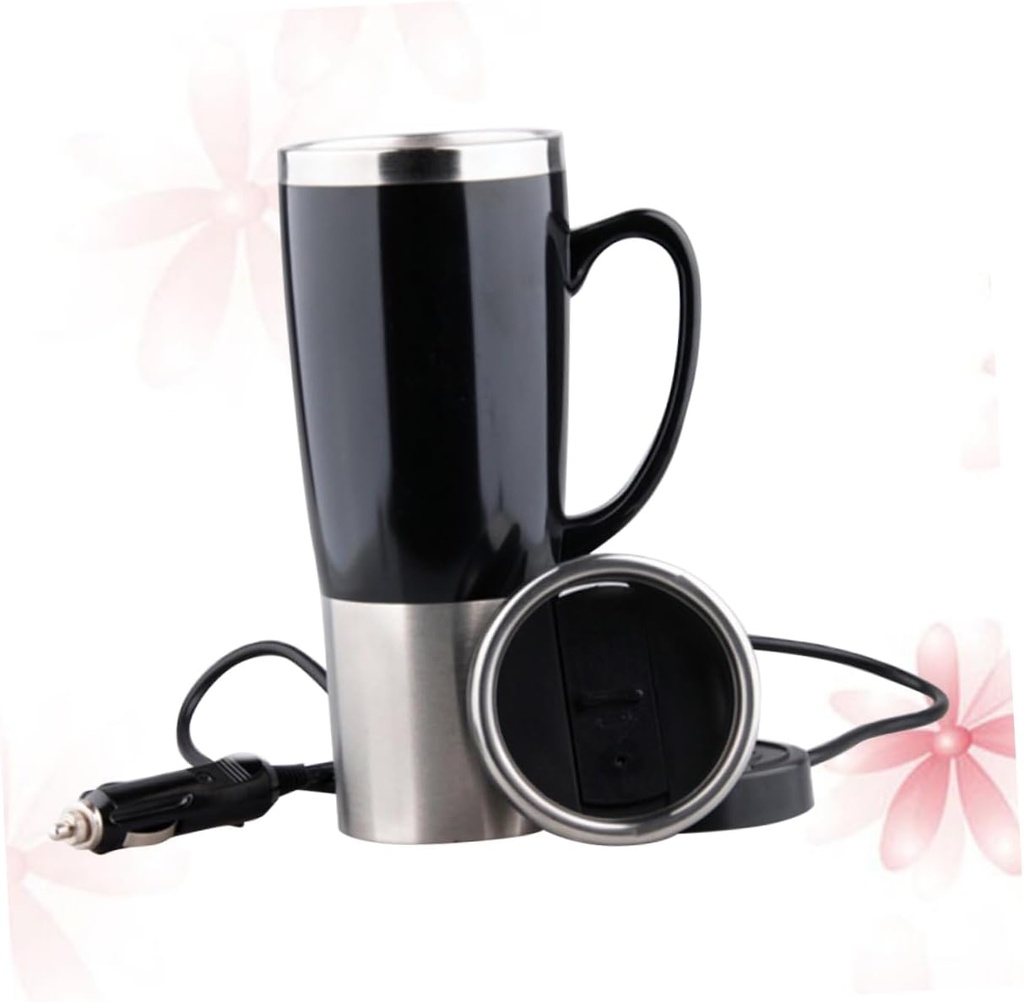 12v Stainless Steel Car Kettle Water Heater Fast Boil Electric Cup for Go Hot Drinks for Travel and Outdoor Use Energy Efficient Design