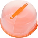 1pc Portable Cake Holder Transparent Plastic Cake Carrier Locking Design for Safe Transport and Display of Homemade