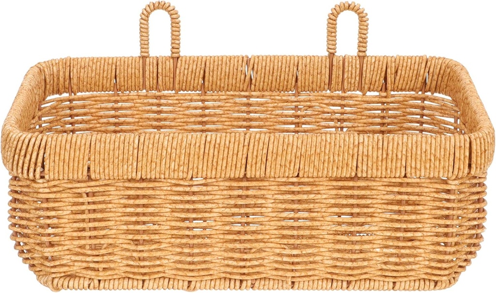 Cabilock Egg Onion Fruit Storage Basket Wall-mounted Wicker Tray Woven Garlic Ginger Basket Kitchen Wall Storage