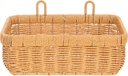 Cabilock Egg Onion Fruit Storage Basket Wall-mounted Wicker Tray Woven Garlic Ginger Basket Kitchen Wall Storage