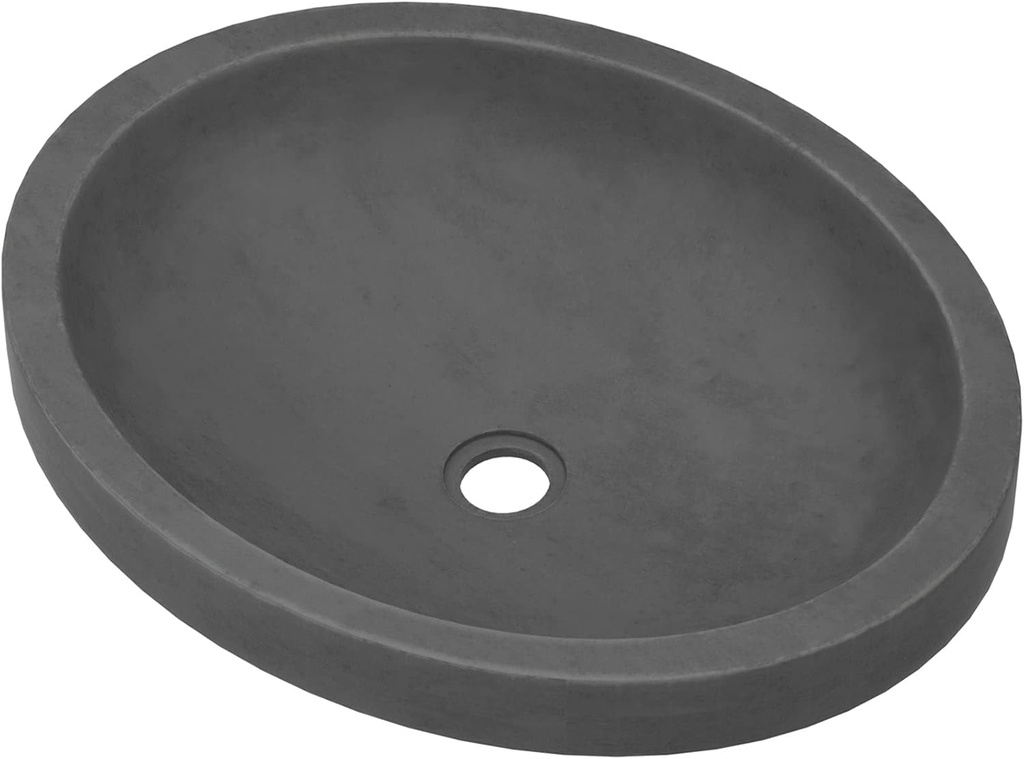 Native Trails NSL1916-S Tolosa Native Stone Universal-Mount Bathroom Sink, Slate