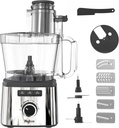 14-Cup Lemon Slicer Food-Processor - Large Feed Chute, 13 Speeds & Pulse, 3 Programs，Cheese Shredding, Cutting Fries, Meat Chopping, Shredding and Slicing, Mixing and Doughing, for Home Use