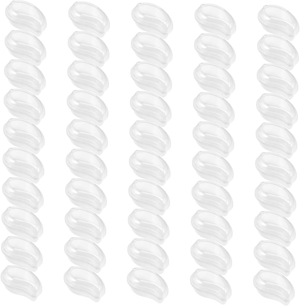 VOSAREA 50pcs Transparent Mango-shaped Cake Boxes for Fruit and Snacks Storage for Candy and Desserts Airtight Design Keeps Food Fresh