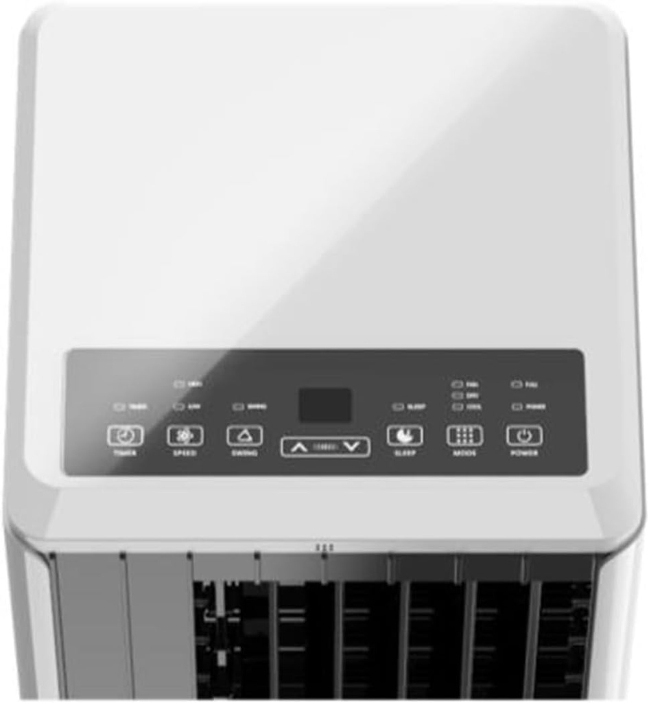 8000 BTU Portable Air Conditioner,3 in 1 AC Unit Cools 300 Sq Ft Rooms with Remote Control&LED Display,Ac Unit with 24 Hour Timer,Sleep Mode Dehumidifier&Fan Function for Living Room,Garage Dark Gray