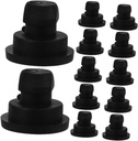 Rubber Replacement Feet for Rice Cooker and Slow Cooker 12Pcs Black Small Rubber Foot Plugs with Anti-Slip Heat Insulation and Noise Dampening for Kitchen Appliances