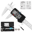 Digital Caliper Measuring Tool, Stainless Steel Vernier Caliper Digital, Micrometer Calipers with Large LCD Screen, Auto-Off Feature, Inch Millimeter Conversion, 6 Inch Caliper Tools for DIY/Household