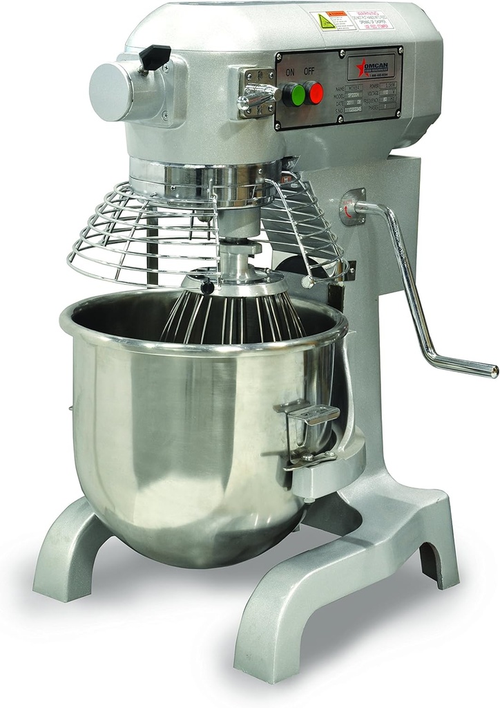 17835 20qt GENERAL PURPOSE Mixer with Guard 3 attachments & Timer ETL
