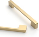 Asidrama 10 Pack 5 Inch(128mm) Brushed Gold Cabinet Pulls Gold Kitchen Cabinet Handles, Cabinet Pulls Kitchen Cabinet Hardware for Cupboard Drawer Handles