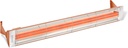 Infratech WD-6024 CP Stainless Steel 61.25” Dual Element Fixture 6000 Watt, 240 Volt, Copper Finish