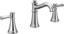 Moen Belfield Chrome Two-Handle 8-Inch Widespread Bathroom Faucet Trim Kit, Valve Required, T6405