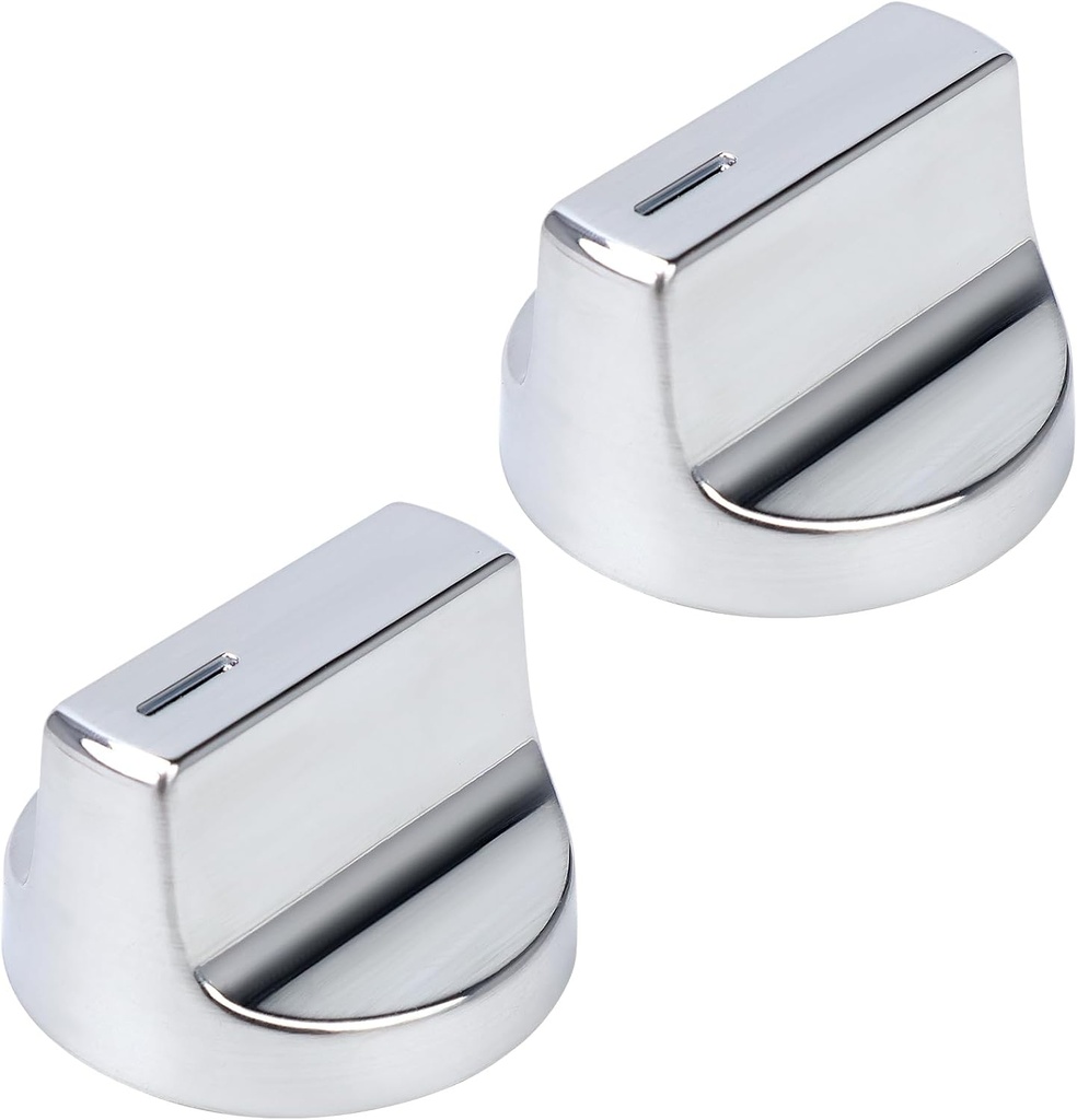 W11517331 for Whirlpool Electric Range Knobs (2pcs) Replace W10850027 W11117415 W11458840 Oven Knob, Compatible with Whirlpool WEC310S0LS1, WEE515S0LZ1, WEC310S0LS2, WEE515S0LS1 Electric Range Knob