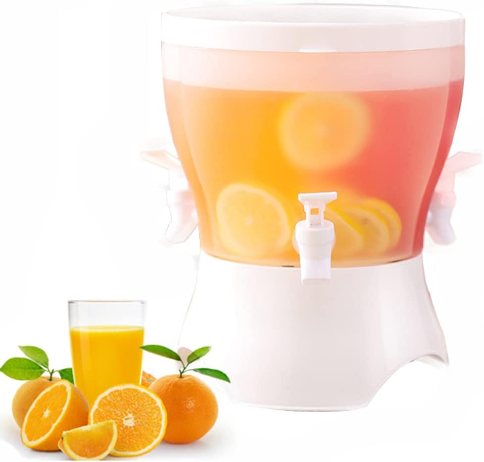 Cold Kettle Faucet,Plastic Drink Dispenser Fridge,Cold Kettle Faucet In Refrigerator,Household Rotatable Large Capacity Cold Kettle (Heightened), 22*18cm (8.6*7in)/22*27cm(8.6*10.6in)