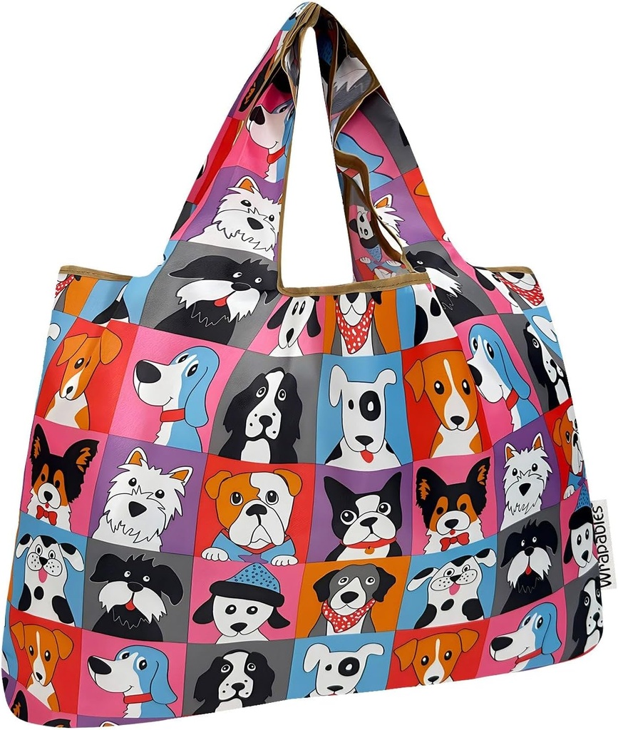 allydrew Large Foldable Tote Nylon Reusable Grocery Bags