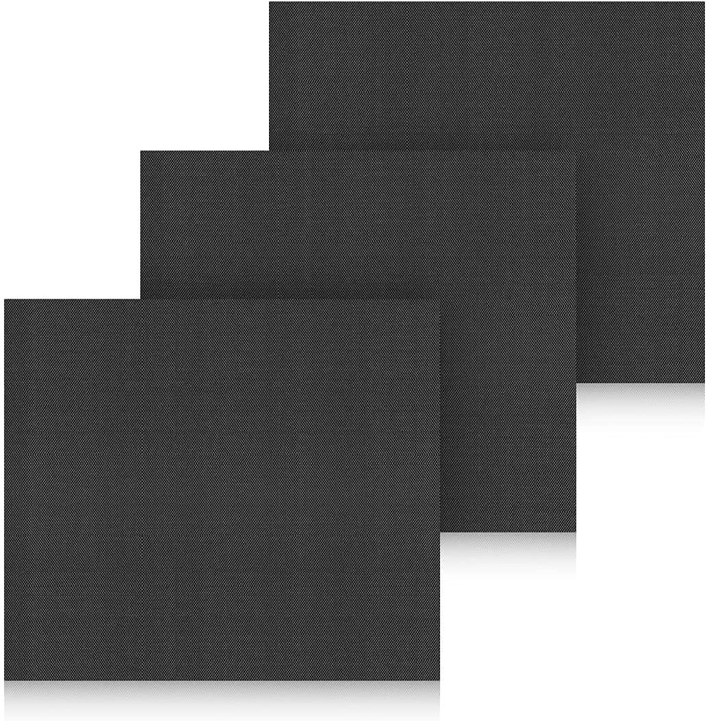 YunQin Air Fryer Oven Liners, 3 Pack Non-Stick Air Fryer Oven Mat Baking Mat Compatible with Ninja Foodi SP101 Ninja Air Fry Oven DT251 Toaster Oven Microwave Bottom of Gas & Electric Ovens