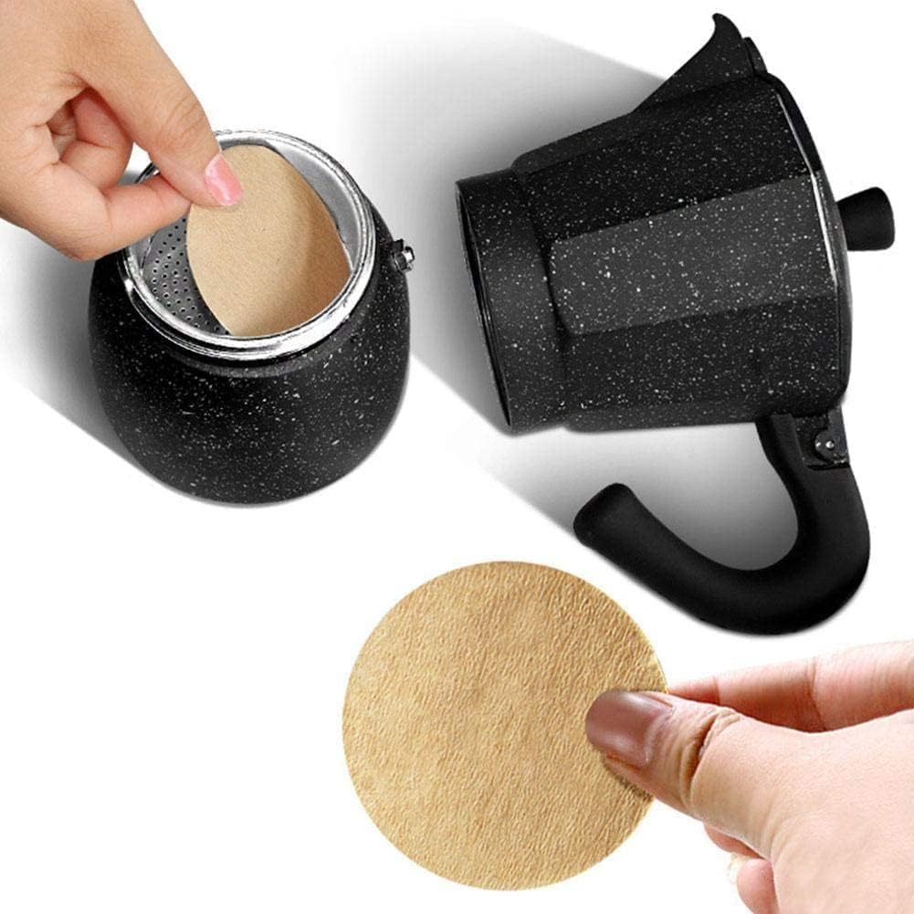Percolator Coffee Filters, 100Pcs Espresso Coffee Filters, Round Coffee Paper Filter for Espresso Machine, Disposable Coffee Filter Compatible with Espresso Coffee Maker，Coffee Filters