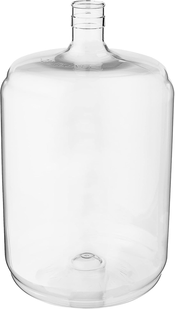 FastRack 6 Gallon Carboy (PET) | Clear Plastic Fermenter & Fermentation Jar | Food Grade BPA-Free Wine Carboy 6 Gallon for Beer Brewing, Wine Making Supplies, Storage & Home Brewing Kit - 1 Pack