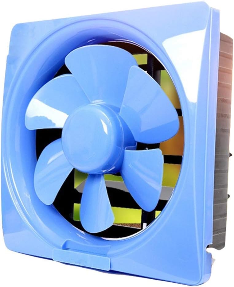 Extractor Fan Bathroom Ventilation Extractor Household Exhaust Fans Ventilation Fan Low Noise Extractor Fan Window Type Ventilator,10 inches for Kitchen Room Bathroom (Color : Blue)