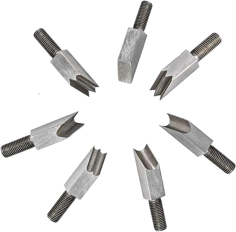 Chamfer Planer Cutter Heads Woodworking Edge Corner Plane Hand Chamfering Plane 7PCS Chamfering Knife