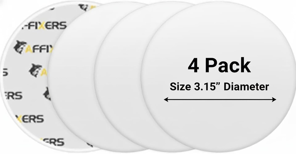 Door Stoppers for Wall – Clean and Dry Surface Required for Strong Adhesive, Sound Dampener Door Knob Wall Protector, Silicone Door Stop Bumpers Guard for Walls White (Large 3.15" (4 Pack))