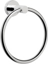 NearMoon Bath Towel Ring, Bathroom Hardware Accessories-Thicken Stainless Steel Hand Towel Holder for Bathroom, Modern Round Towel Hanger Wall Mounted (Chrome, 1 Pack)