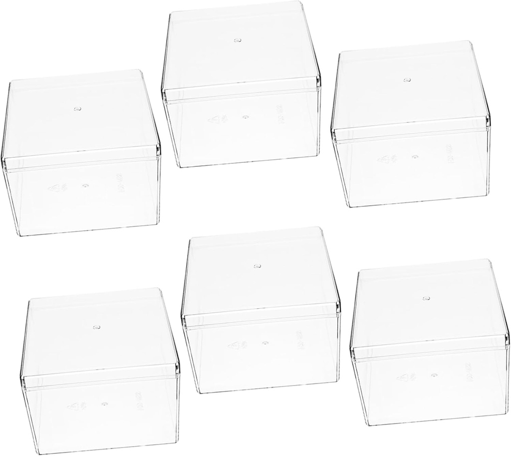 Luxshiny Tiramisu Container Big 6pcs Tiramisu Small Container Dessert Boxes Cake Carrier