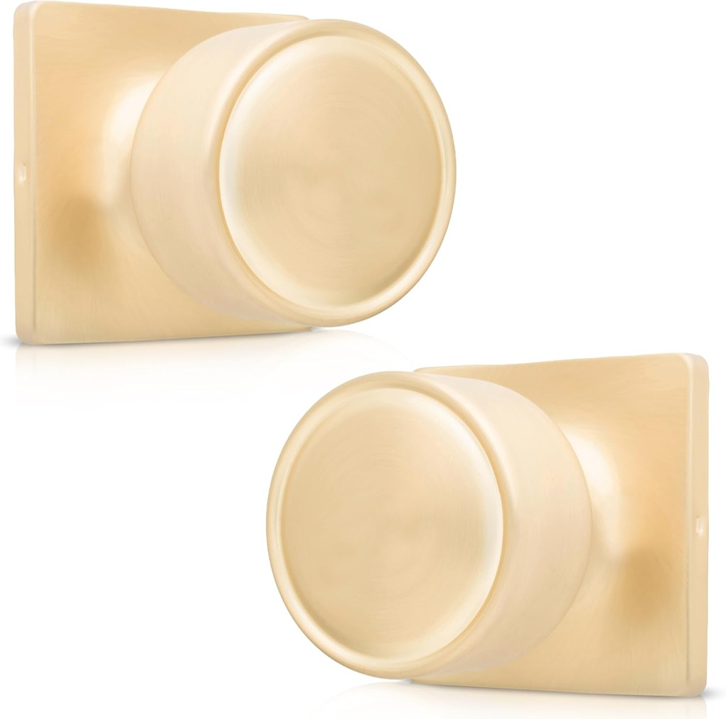 Honeywell Safes & Door Locks - Door Knob with Lock, Brushed Gold, Passage Function – Door Locks for Front Door, Bedrooms, and Interior Use – Door Knobs Interior for Homes and Offices - 8103624