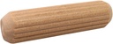 Milescraft 5302-3/8in diameter x 1-1/2in long Fluted Wooden Dowel Pins With Chamfered Ends for Easy Installation - 30pcs - Ideal for Woodworking Projects-Made of Hardwood