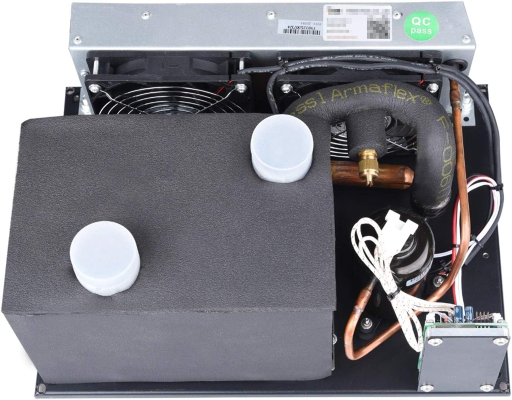 Micro DC Air Conditioner, 450W (1,535Btu), R134A Refrigerant, Portable, Battery, Solar, and Car Power Compatible, Compact Design for Unique Applications