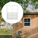 1 Pack Shed Window 18" x 23" Flush Mount Window with Tempered Glass,House Small Windows,Household Sliding Windows for Chicken Coop, Playhouse, Household, Garage