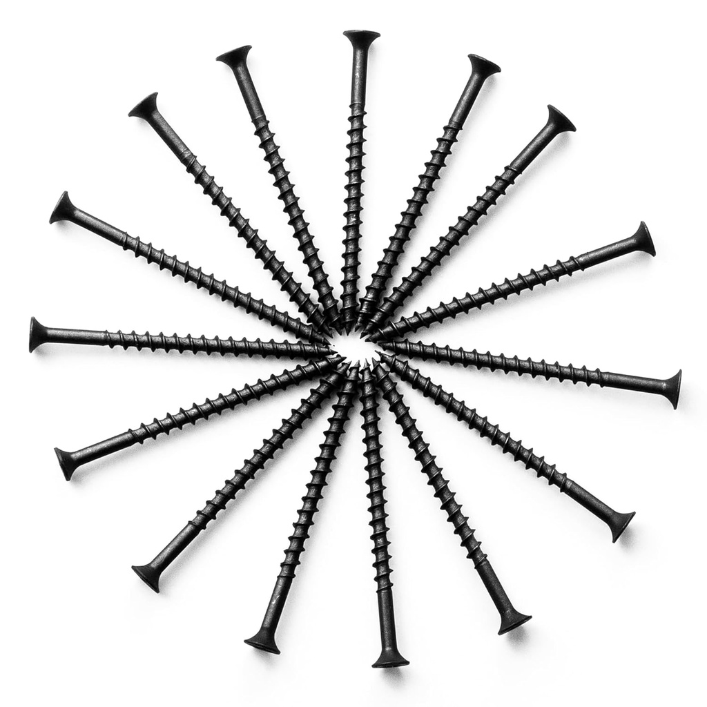 meite Drywall Screws, #8 x 2-1/2" Coarse Thread Wood Screws for Drywall, 550PCS Black Sheetrock Screws, Phosphate Finish Phillips Drive Dry Wall Screws (5 LBS)