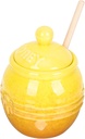 Delicate Ceramic with Dipper Stick Retro Honey Dispenser for Kitchen Storage Compact Household Container for Syrup Home Decor
