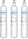 Maxblue Replacement for GE® RPWFE®, RPWF (with CHIP) Refrigerator Water Filter, Compatible with WSG-4, WF277, GFE28GMKES, PFE28KBLTS, GFD28GSLSS, PWE23KSKSS, GYE22HMKES, DFE28JSKSS, 3 Filters