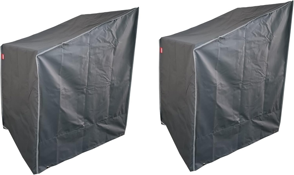 Iron Grey Series - 2pcs Waterproof Heavy Duty Stackable-Chair Patio Cover (26" WX34 DX45 H)…