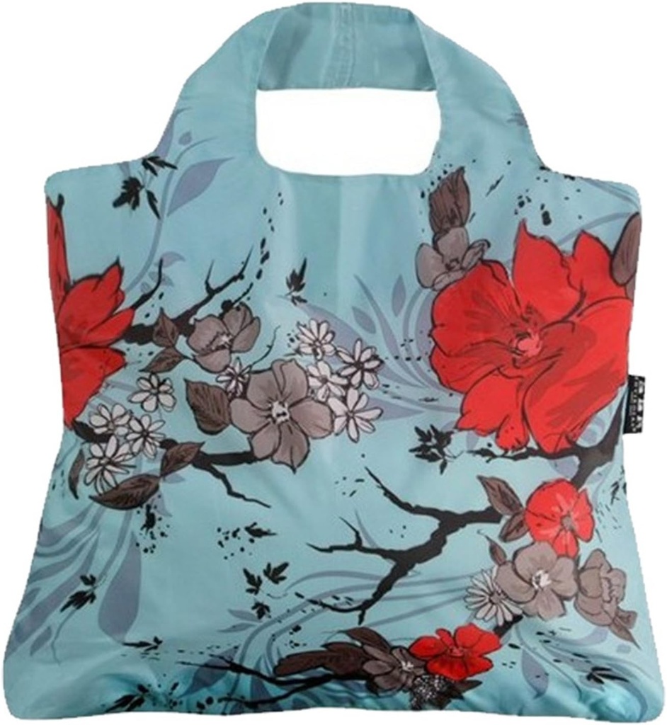 Envirosax WL.B3 Omnisax Wanderlust Reusable Shopping Bag, Blue