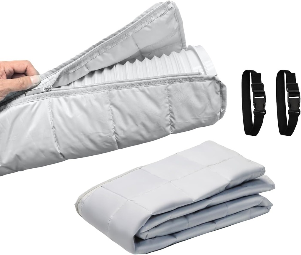 Aozzy Portable Air Conditioners Insulated Hose Cover Wrap Sleeve, Light Blocking Heat Insulation Noise Vibration Damping, AC Vent Tube Protector for Mobile Air Conditioning for 5.1/5.9" Diameter Hoses